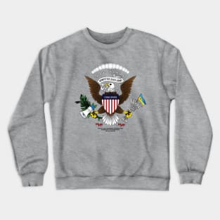 Ukrainian-American Eagle armistice over arms Ukraine Flag | Great Seal of the United States Peace sign T-Shirt Crewneck Sweatshirt